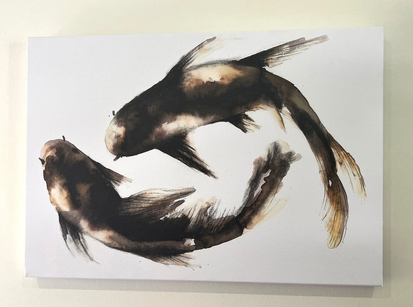 'Koi pair' canvas print,  A2